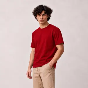 Red Regular Fit Plain T-Shirt